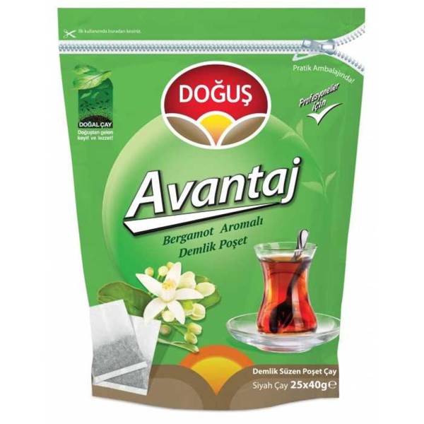 Doğuş Avantaj Bergamot Aromalı Demlik Çay 25x40 gr Doğuş Avantaj Bergamot Aromalı Demlik Çay 25x40 gr