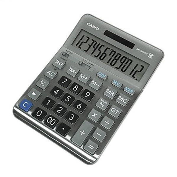 Casio DM-1200FM 12 Hane Masa Üstü Hesap Makinesi Casio DM-1200FM 12 Hane Masa Üstü Hesap Makinesi