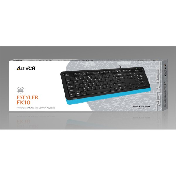 A4 Tech Fk10 Q Usb Fsytyler Mavi Tr Fn-Multimedya Klavye A4 Tech Fk10 Q Usb Fsytyler Mavi Tr Fn-Multimedya Klavye