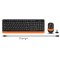 A4 Tech Fg1010 2.4G Turuncu Q Fn-Mm Klv+Optik Mouse Set