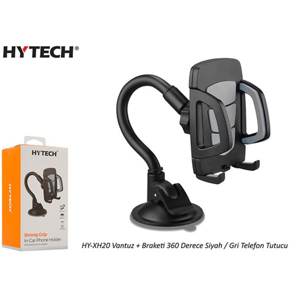 Hytech HY-XH20 Vantuz + Braketi 360 Derece Siyah-Mavi Telefon Tutucu Hytech HY-XH20 Vantuz + Braketi 360 Derece Siyah-Mavi Telefon Tutucu