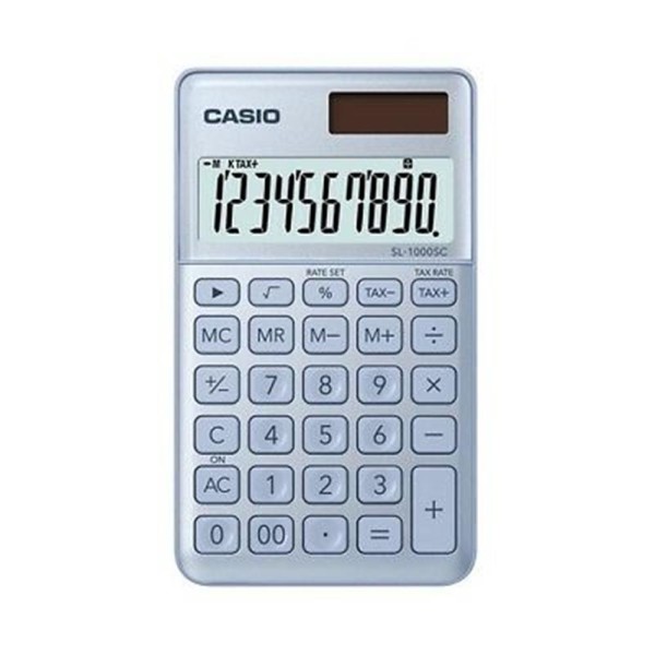 Casio SL-1000SC-BU Cep Tipi 10 Hane Mavi Hesap Makinesi Casio SL-1000SC-BU Cep Tipi 10 Hane Mavi Hesap Makinesi