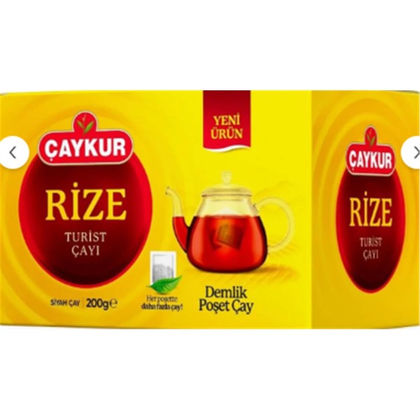 Çaykur Rize Turist Demlik Poşet Çay 200gr 40x5gr Demlik Poşet