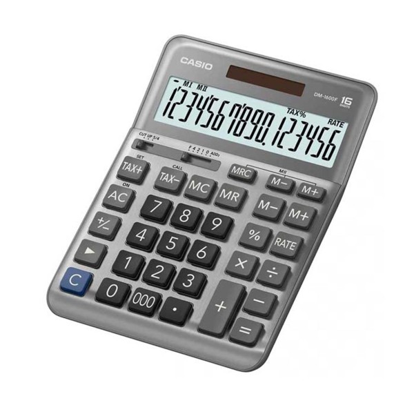 Casio DM-1600F 16 Hane Masa Üstü Hesap Makinesi Casio DM-1600F 16 Hane Masa Üstü Hesap Makinesi
