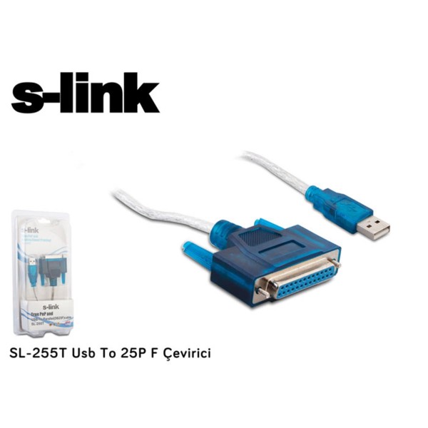 S-link SL-255T Usb To 25P F Çevirici S-link SL-255T Usb To 25P F Çevirici