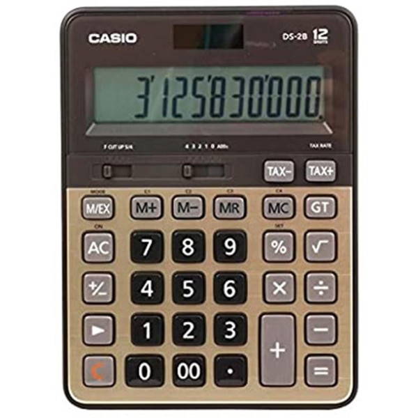 Casio DS-2B-GD Profesyonel 12 Hane Masa Üstü Hesap Makinesi Casio DS-2B-GD Profesyonel 12 Hane Masa Üstü Hesap Makinesi