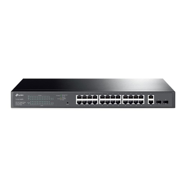 Tp-Link TL-SG1428PE 24 Port 10-100-1000 Poe+ Switch 2 Port SFP Çelik Kasa Rack Mount Tp-Link TL-SG1428PE 24 Port 10-100-1000 Poe+ Switch 2 Port SFP Çelik Kasa Rack Mount