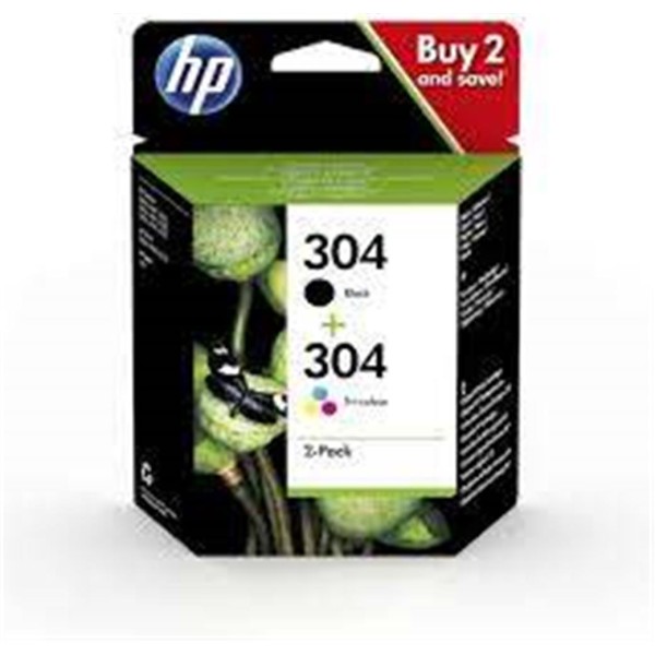 HP 304 Black-Color Siyah-Renkli Multi Paket 3JB05AE HP 304 Black-Color Siyah-Renkli Multi Paket 3JB05AE