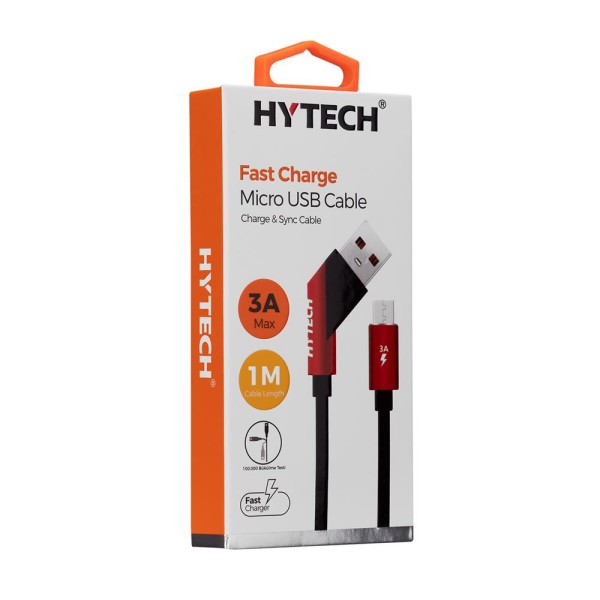 Hytech HY-X215 3A Micro Usb 1m Siyah Data + Sarj Kablosu Hytech HY-X215 3A Micro Usb 1m Siyah Data + Sarj Kablosu