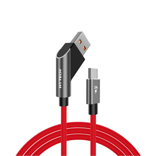 Hytech HY-X215 3A Micro Usb 1m Kırmızı Data + Sarj Kablosu Hytech HY-X215 3A Micro Usb 1m Kırmızı Data + Sarj Kablosu