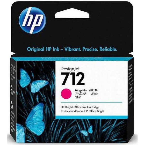 HP 712 Magenta Kırmızı 29ML Plotter Kartuşu 3ED68A HP 712 Magenta Kırmızı 29ML Plotter Kartuşu 3ED68A
