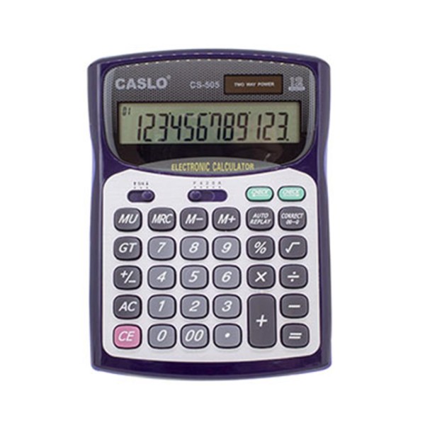 CSL CS-505 12 Hane Masa Tipi İşlem Kontrollü Su Geçirmez Hesap Makinesi CSL CS-505 12 Hane Masa Tipi İşlem Kontrollü Su Geçirmez Hesap Makinesi