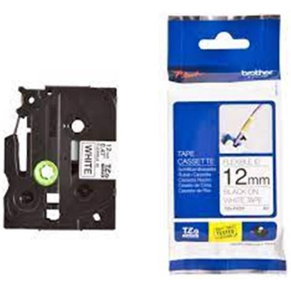 Brother TZE-FX231 12 mm Beyazı Üzeri Siyah Esnek Laminasyonlu Etiket Brother TZE-FX231 12 mm Beyazı Üzeri Siyah Esnek Laminasyonlu Etiket
