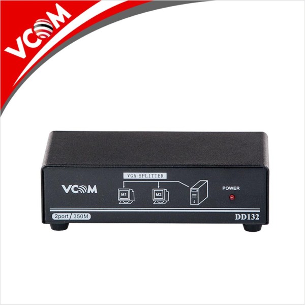 Vcom DD132 1-2 Port 350MHZ Metal Vga Splitter Vcom DD132 1-2 Port 350MHZ Metal Vga Splitter